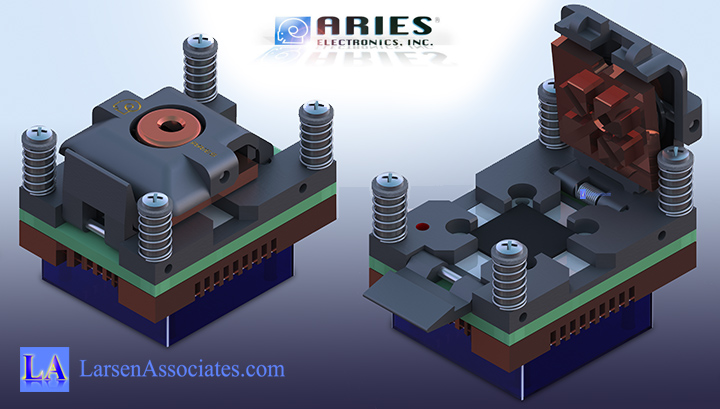 Typical bottom side spring loaded heat sink and fan Aries Larsen